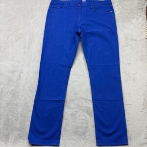 Bonobos Jeans Mens 38x34 Royal Blue Travel Slim Fit Stretch Casual Made in USA